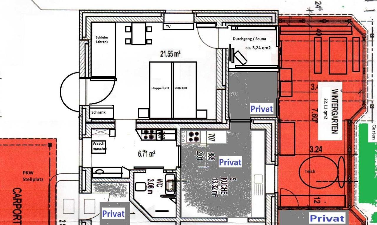 Kommod Stuv - Fewo Fuer 2 Personen Mit Wintergarten Und Sauna Langstedt Exterior foto